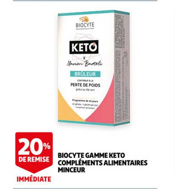 biocyte gamme keto compléments alimentaires minceur