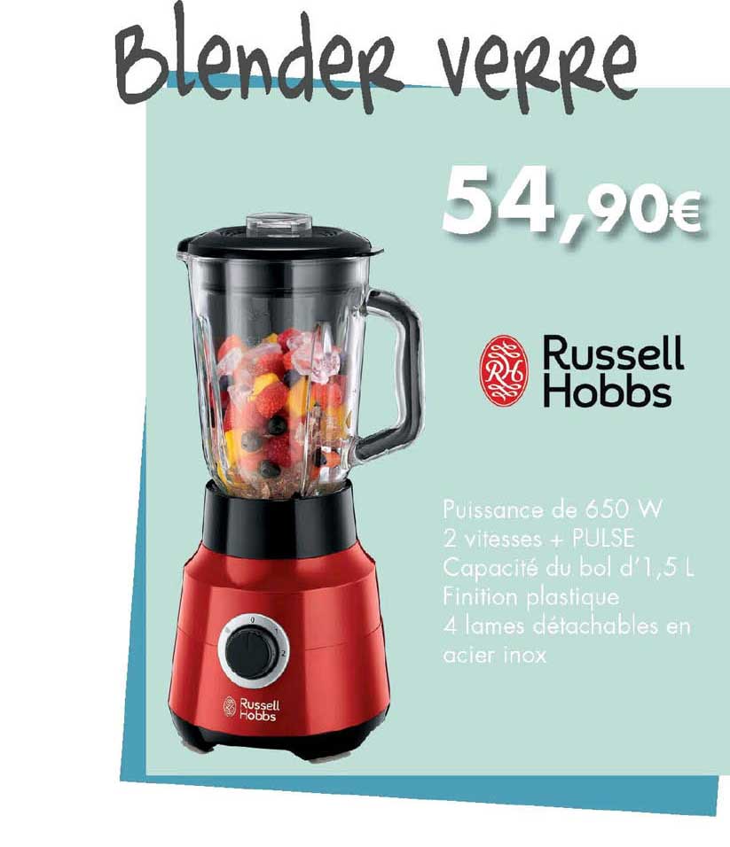 Blender Verre Russell Hobbs