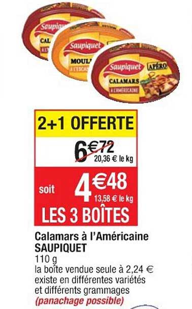 Calamars à L'américaine Saupiquet