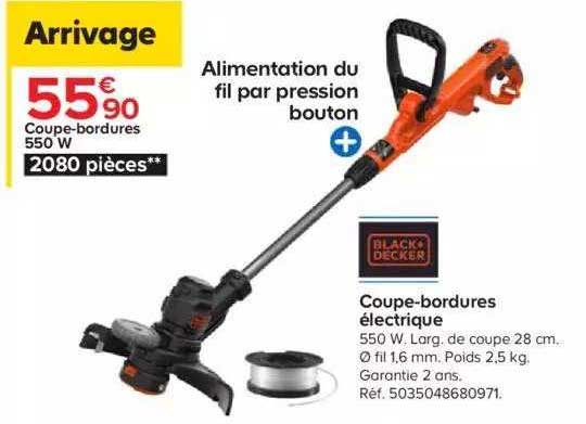 coupe-bordures électrique black+decker