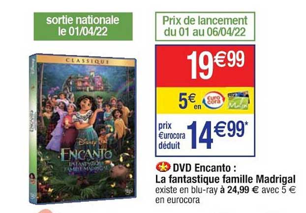 Dvd Encanto : La Fantastique Famille Madrigal
