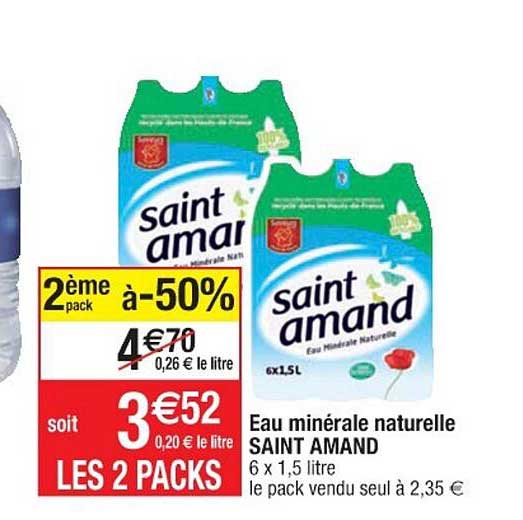 Eau Minérale Naturelle Saint Amand