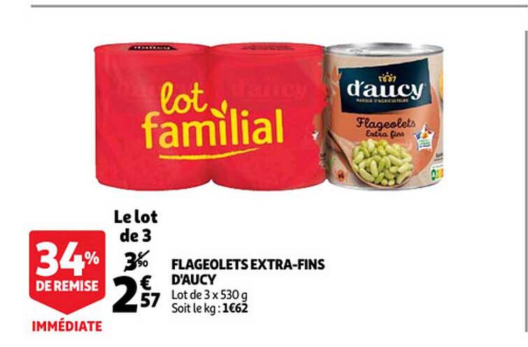 flageolets extra-fins d'aucy