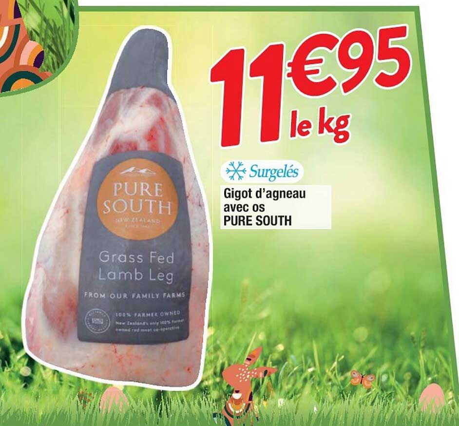 gigot d'agneau avec os pure south
