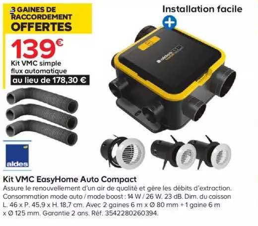 kit vmc easyHome auto compact aldes
