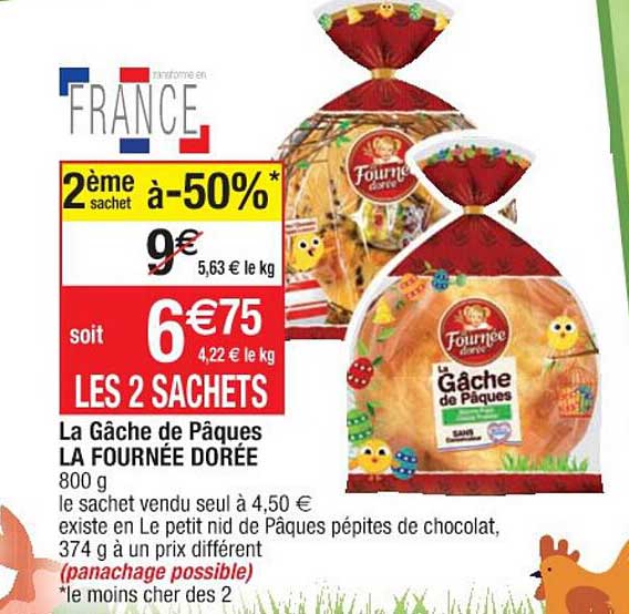 la gâche de pâques la fournée dorée