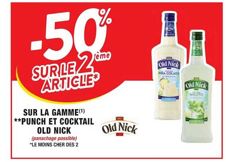 la gamme punch et cocktail old nick