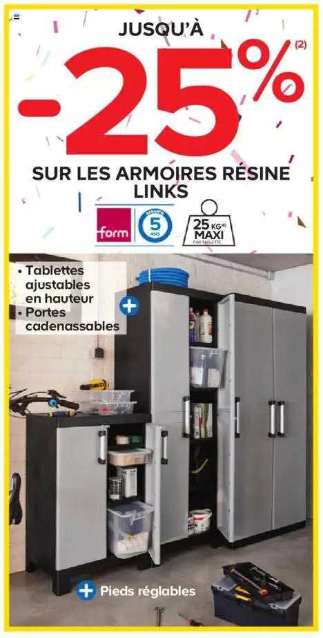 les armoires résine links