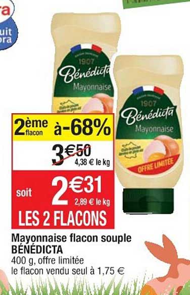 mayonnaise flocon souple bénédicta