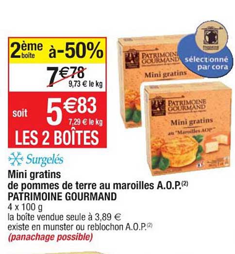 mini gratins de pommes de terre au maroilles a.o.p. patrimoine gourmand