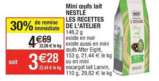 mini oeufs lait nestlé les recettes de l'atelier