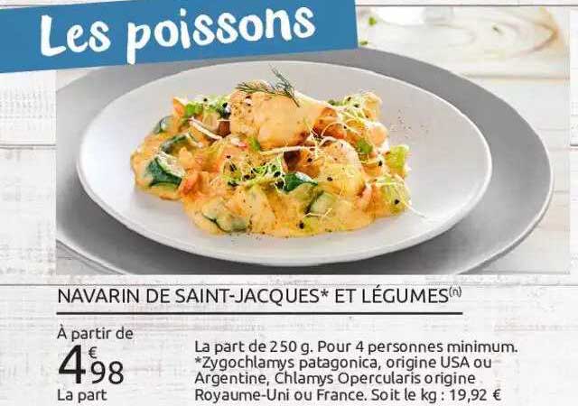 navarin de saint-jacques et légumes