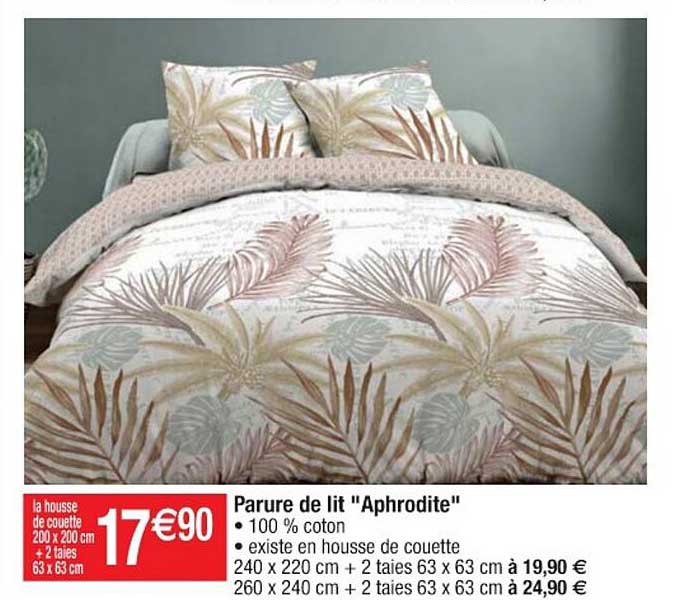 parure de lit "aphrodite"