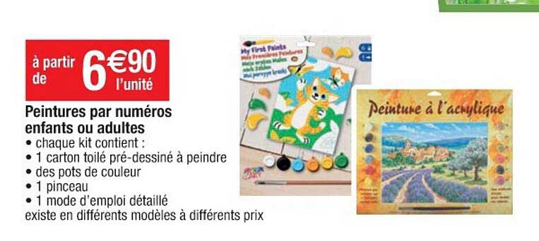 Peintures Par Numéros Enfants Ou Adultes