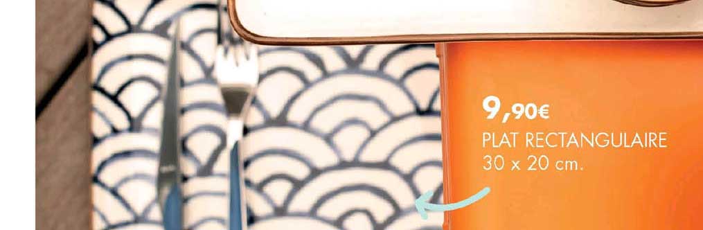 Plat Rectangulaire 30 X 20 Cm