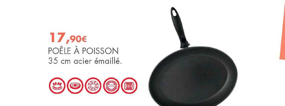 Poêle à Poisson 35 Cm
