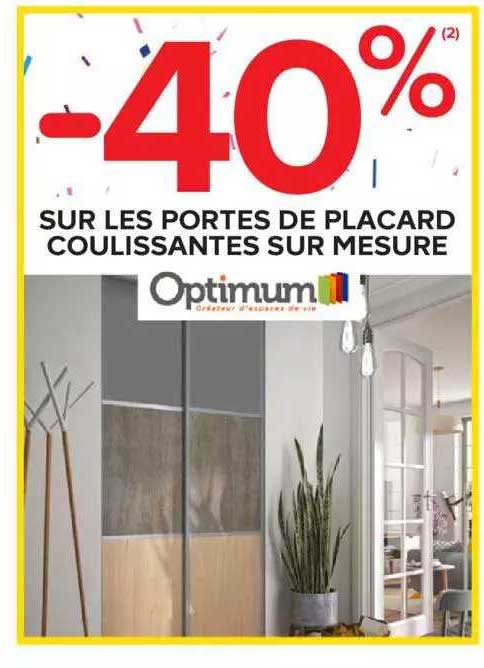 portes de placard coulissantes sur mesure optimum
