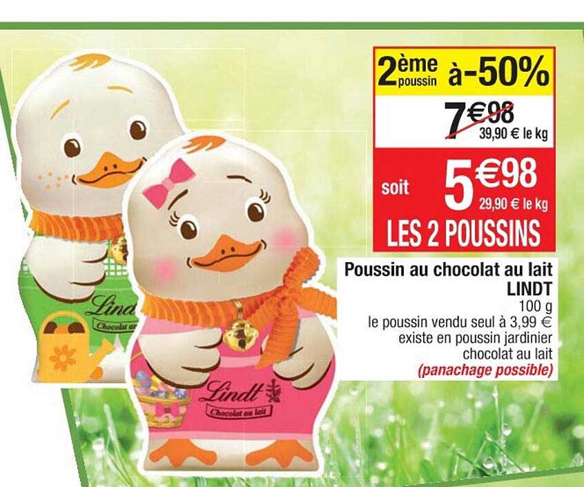 poussin au chocolat au lait lindt