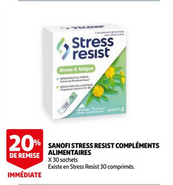 sanofi stress resist compléments alimentaires