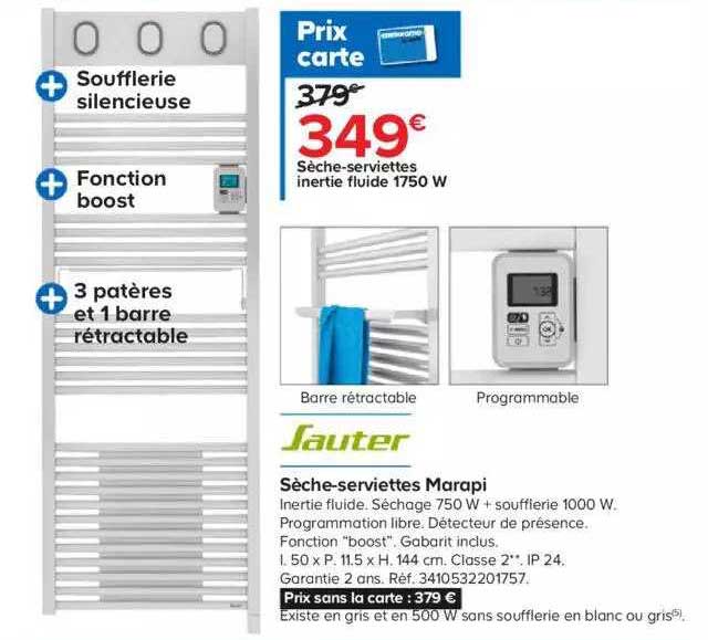 sèche-serviettes marapi sauter