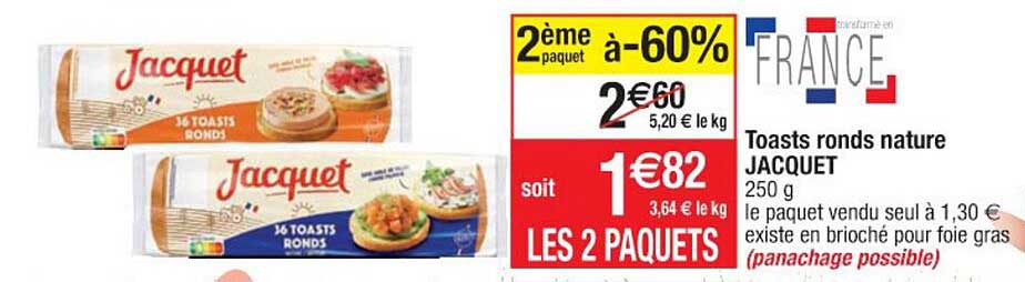 Toasts Ronds Nature Jacquet