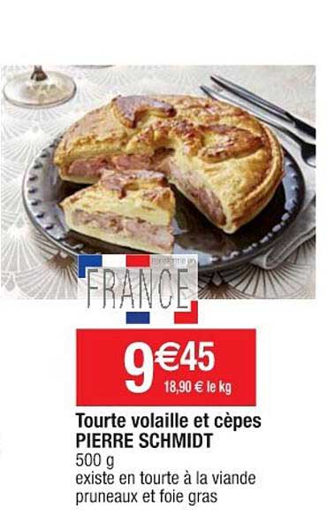 tourte volaille et cèpes pierre schmidt