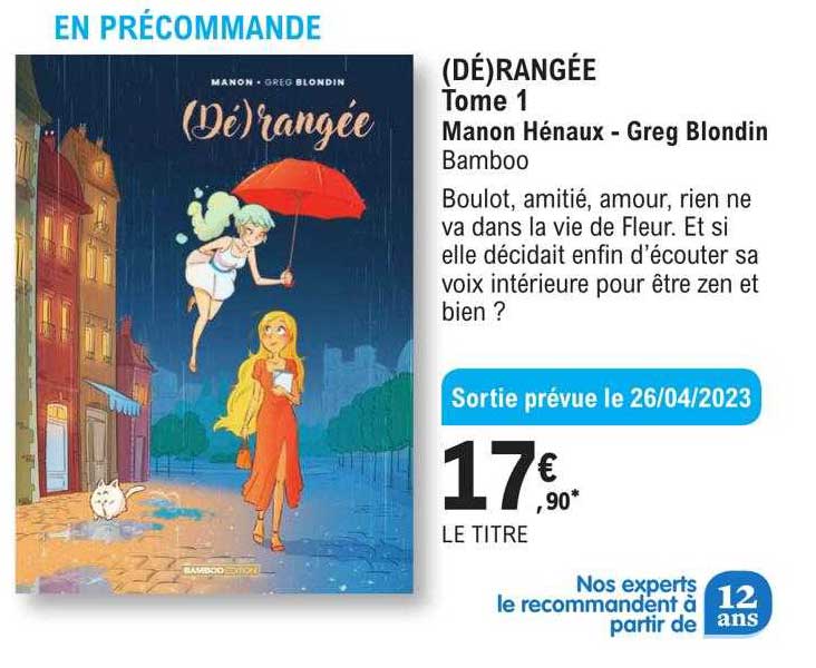 (dé)rangée Tome 1 - Manon Hénaux - Greg Blondin