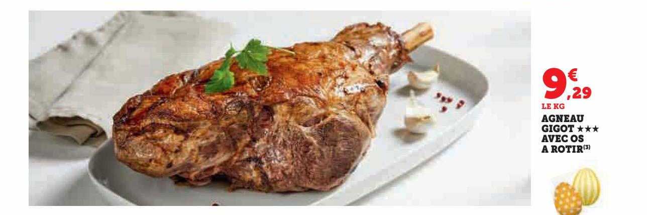 agneau gigot***avec os à rôtir