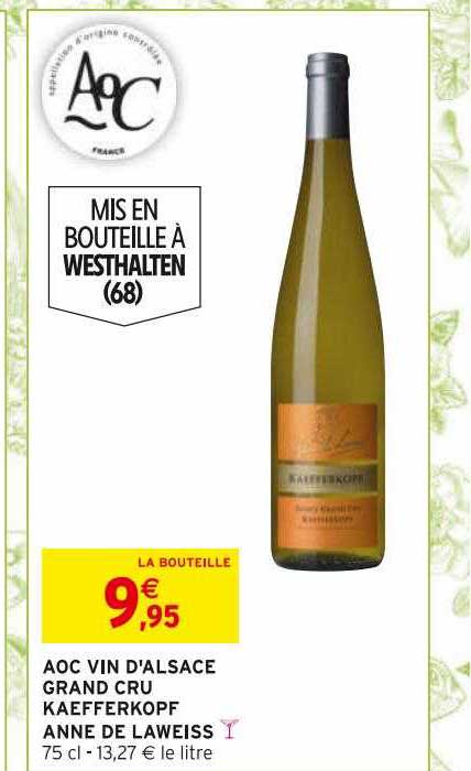aoc vin d'alsace grand cru kaefferkopf anne de laweiss