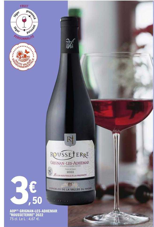 aop grignan-les-adhémar "rousseterre" 2022