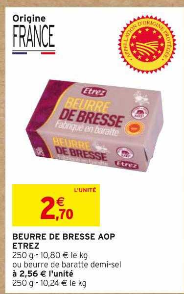 Beurre De Bresse Aop Etrez