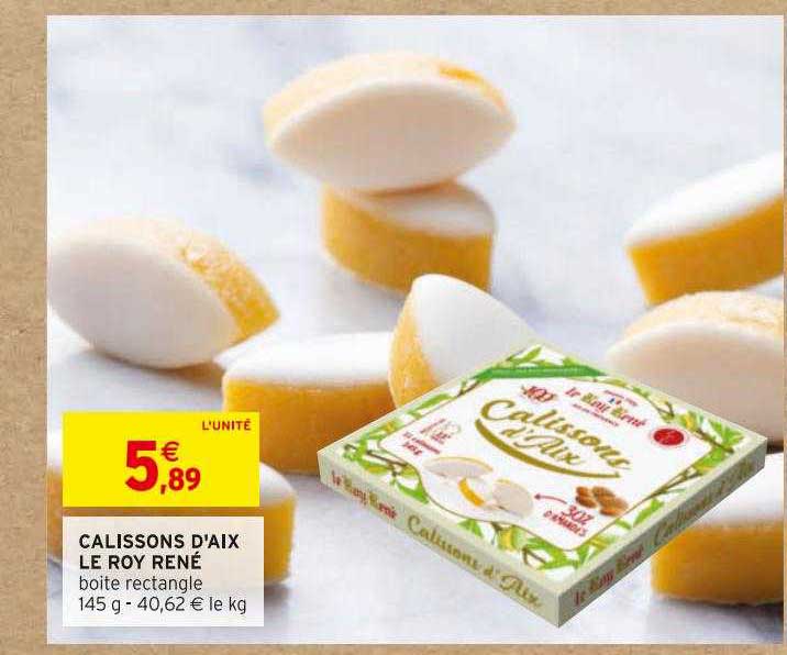 calissons d'aix le roy rené