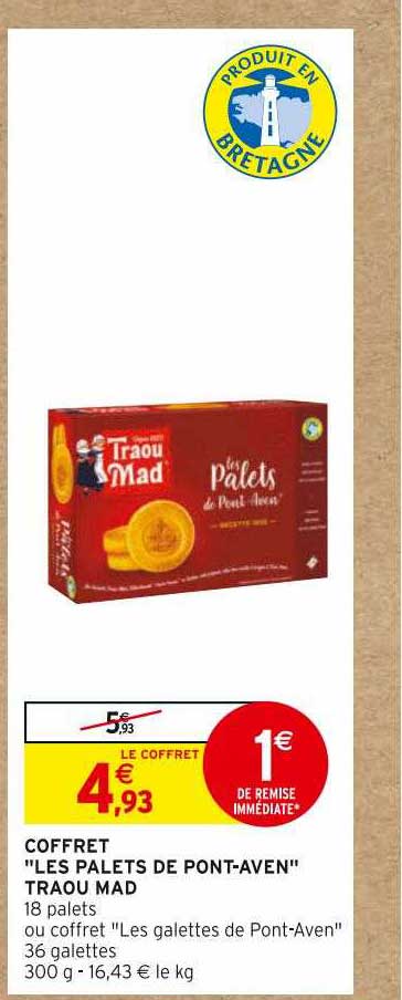 coffret "les palets de pont-aven" traou mad