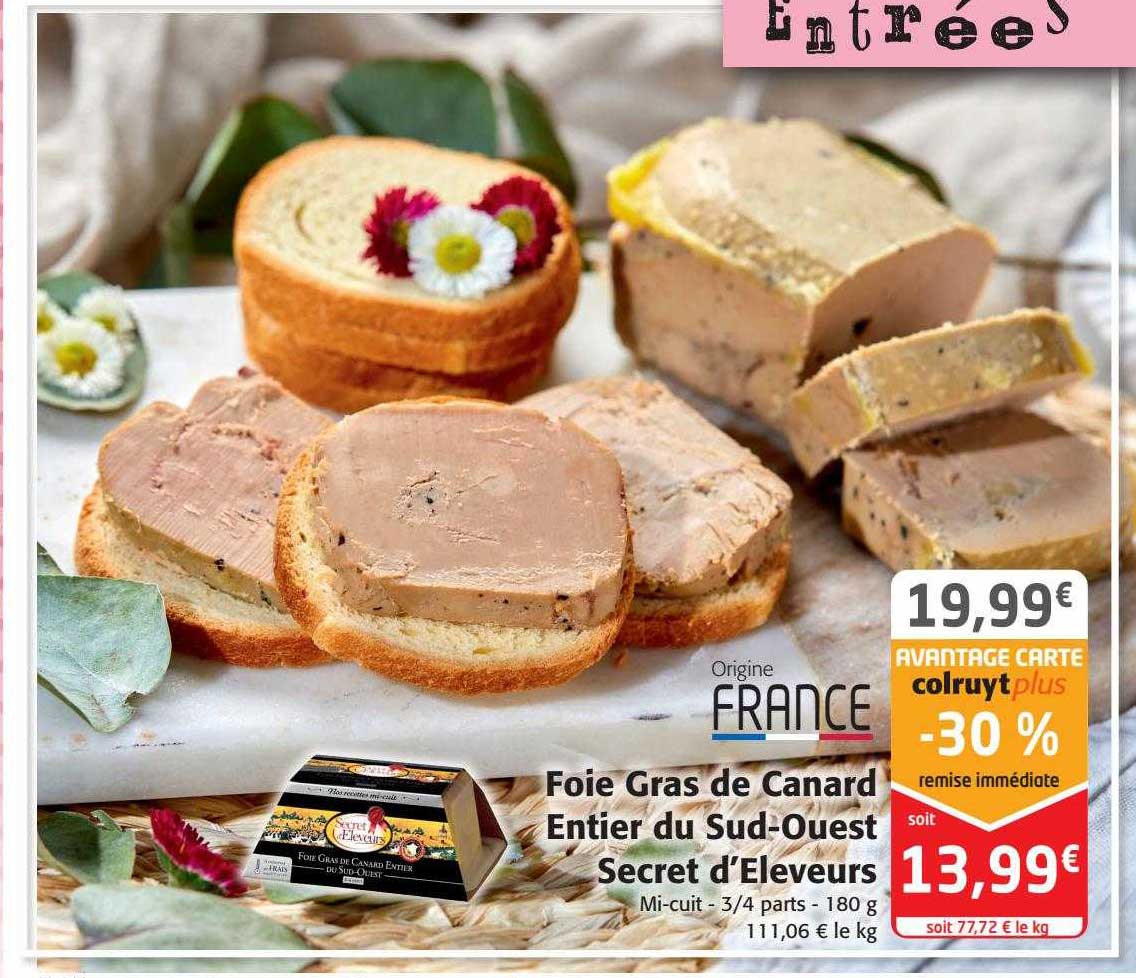 foie gras de canard entier du sud-ouest secret d'éleveurs