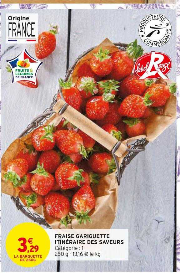 fraise gariguette itinéraire des saveurs