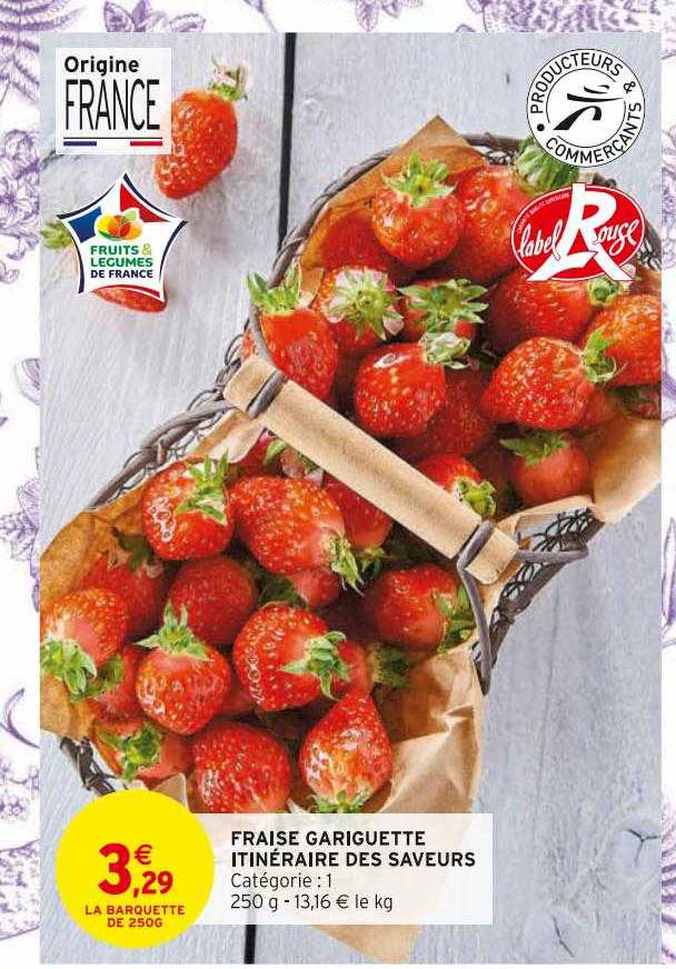 fraise gariguette itinéraire des saveurs