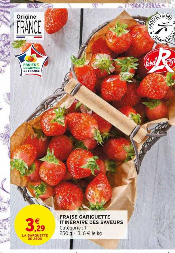 fraise gariguette itinéraire des saveurs