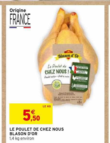 le poulet de chez nous blason d'or