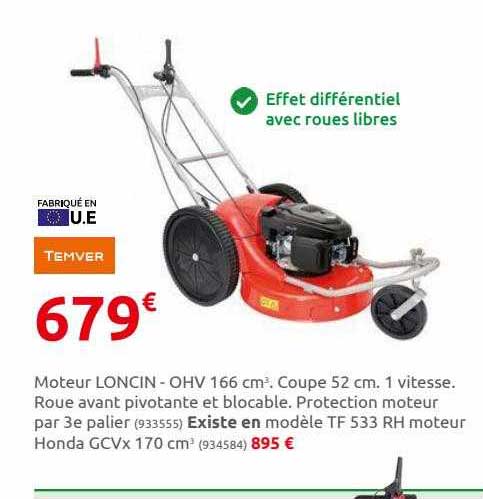 moteur loncin - ohv 166 cm³ temver