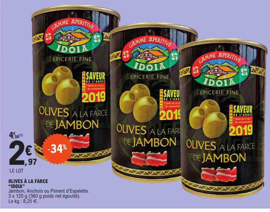 olives à la farce "idoia"