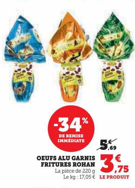 œufs alu garnis fritures rohan