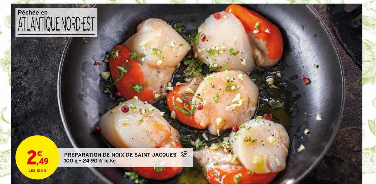 préparation de noix de saint jacques 100 g
