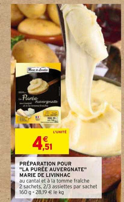 préparation pour "la purée auvergnate" marie de livinhac