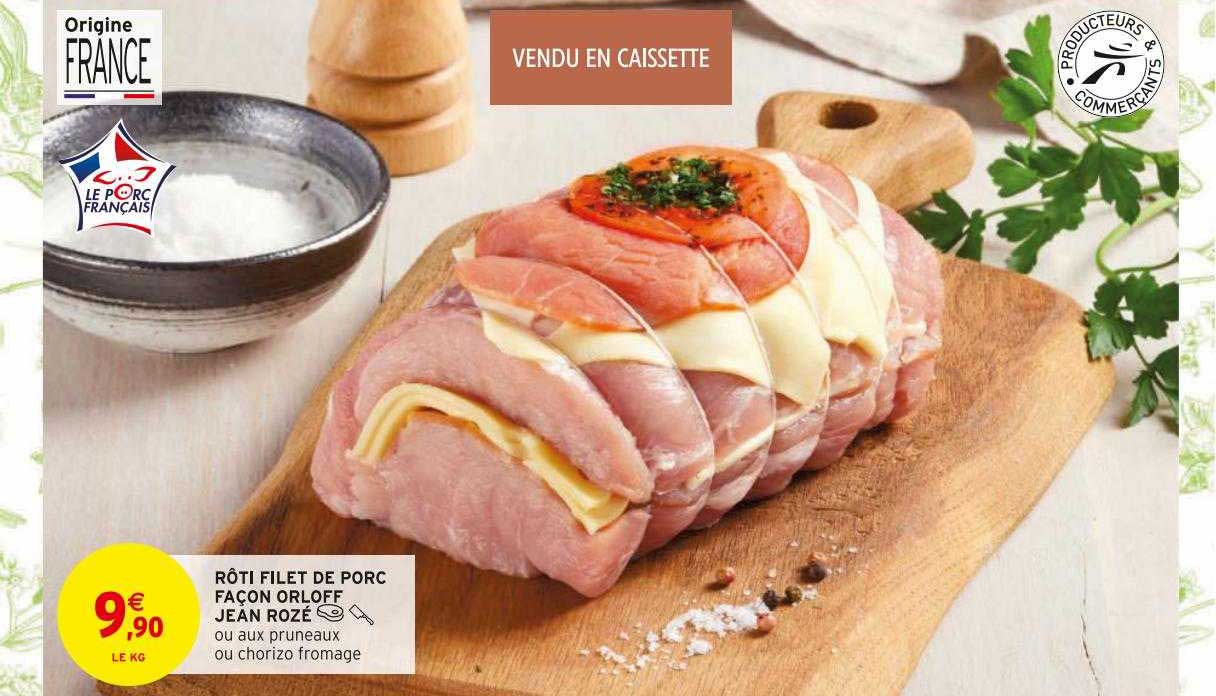 rôti filet de porc façon orloff jean rozé