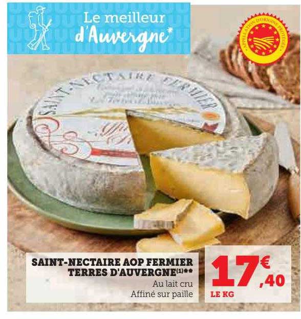 saint-nectaire aop fermier terres d'auvergne