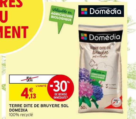 Terre Dite De Bruyère 50l Domédia