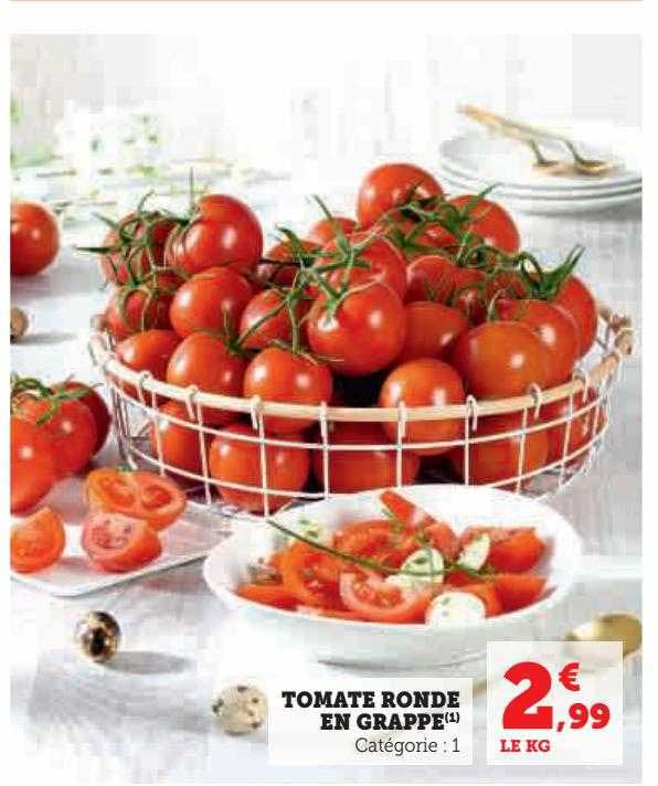 Tomate Ronde En Grappe