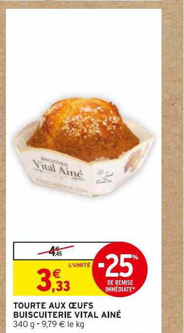 tourte aux œufs biscuiterie vital ainé