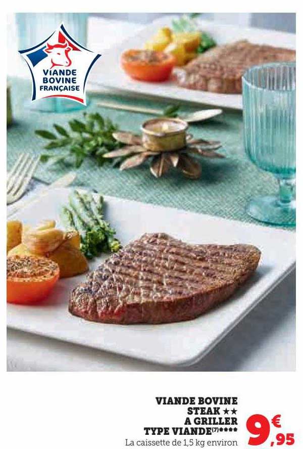 viande bovine steak**à griller type viande