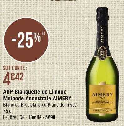 aop blanquette de limoux méthode ancestrale aimery